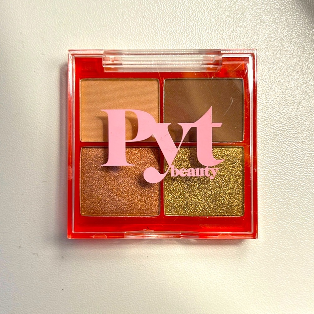 Pyt beauty eyeshadow pallet, warm lit nude, mini size.
